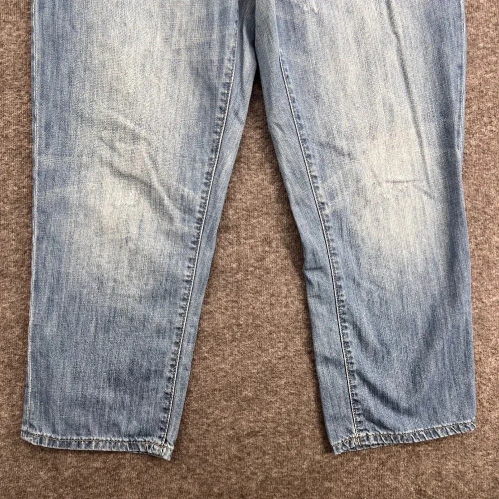 Outback Red Womens Light‎ Wash Straight Leg Blue Cotton Denim Jeans Size 4